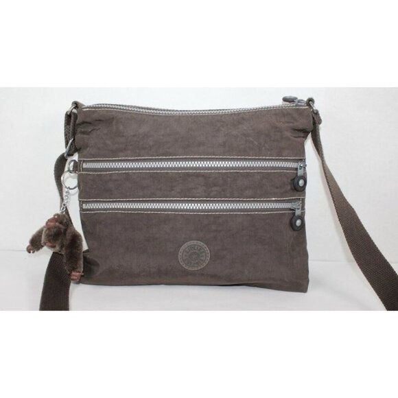 Kipling Alvar Brown Crossbody Shoulder Bag With Matching Wallet NWOT - Picture 2 of 11